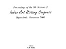 "HISTORY OF INDIAN ART AND INDIAN SCHOLARSHIP" GENERAL PRESIDENT'S ADDRESS